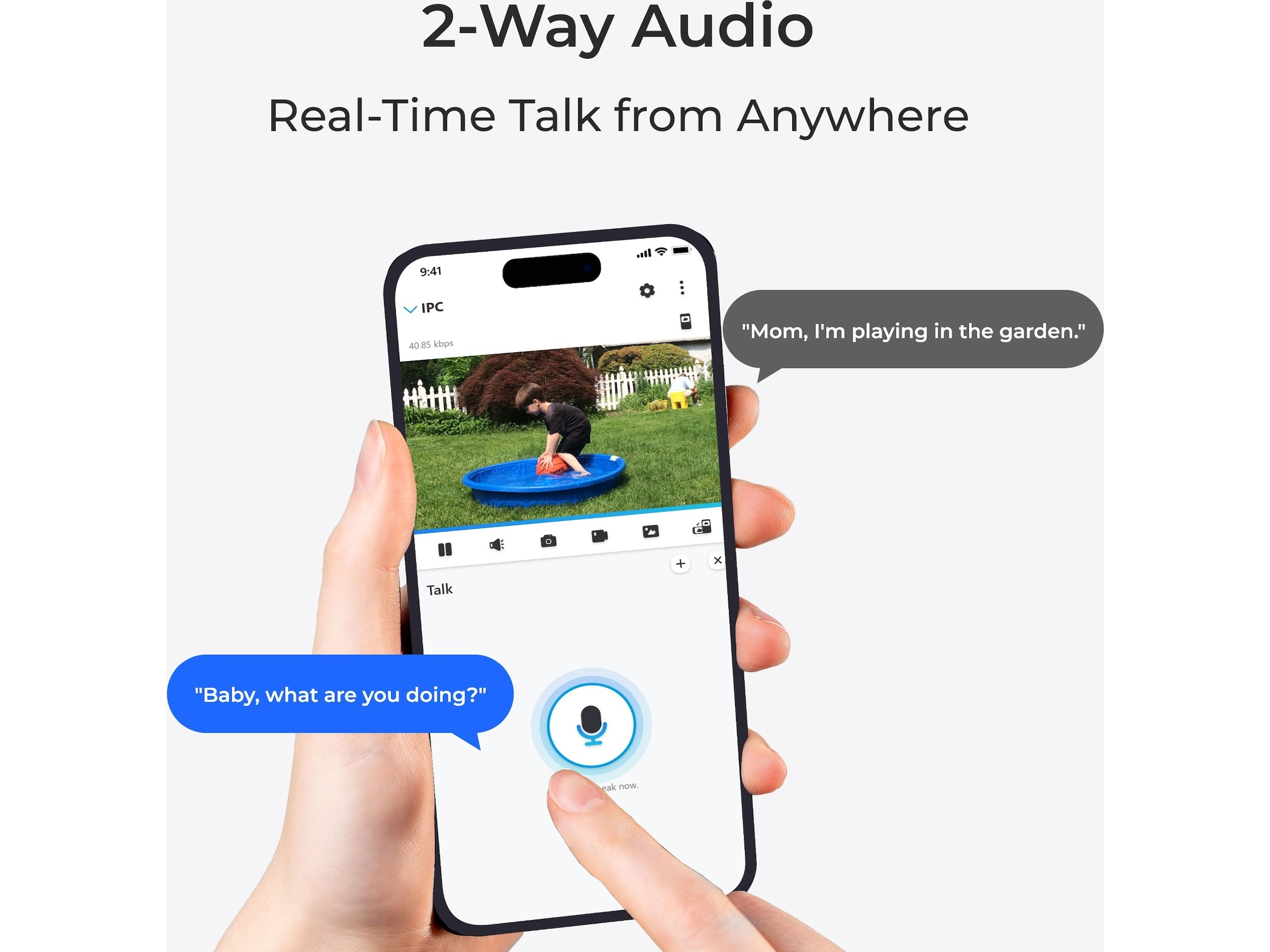 Reolink Argus 3 Pro Smart 2K wireless övervakningskamera utomhus Övervakningskamera