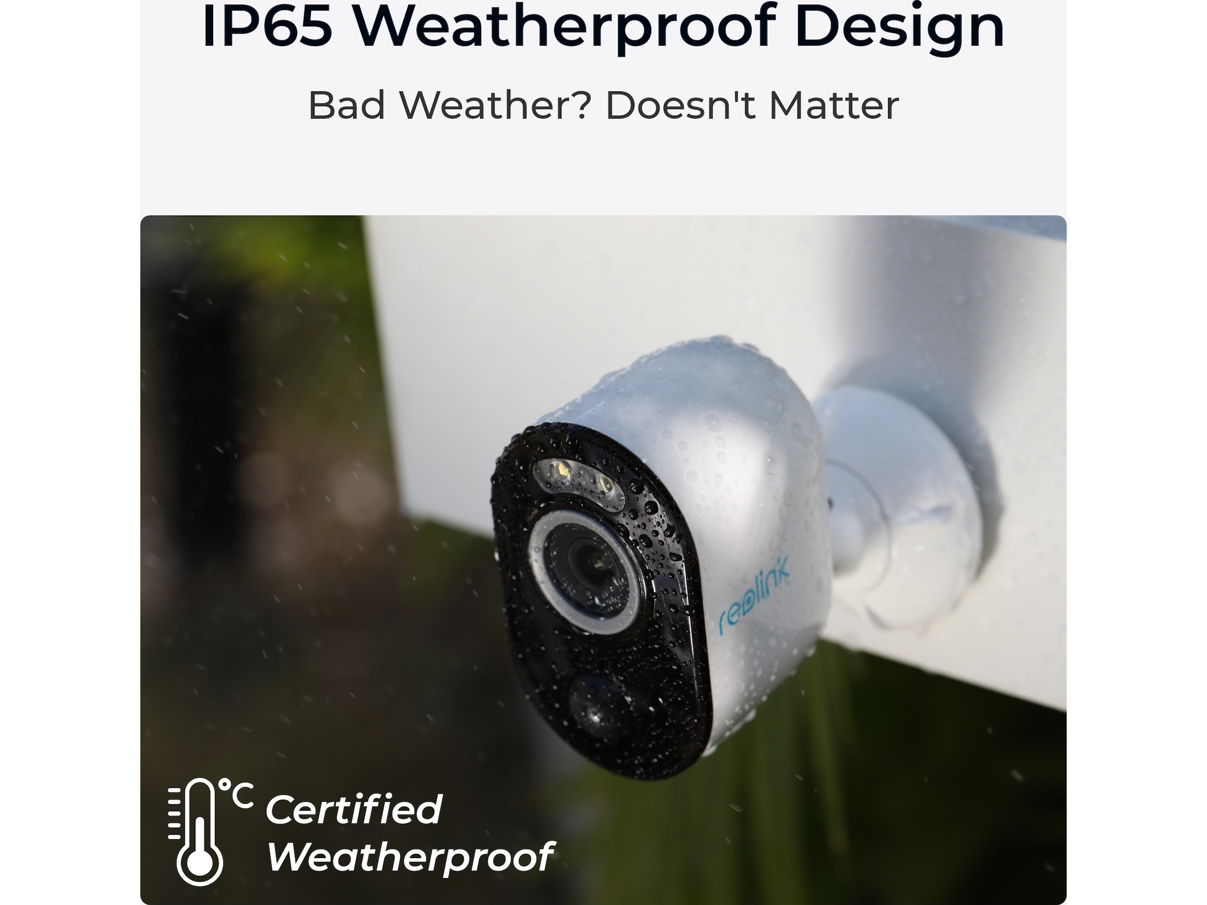 Reolink Argus 3 Pro Smart 2K wireless övervakningskamera utomhus Övervakningskamera