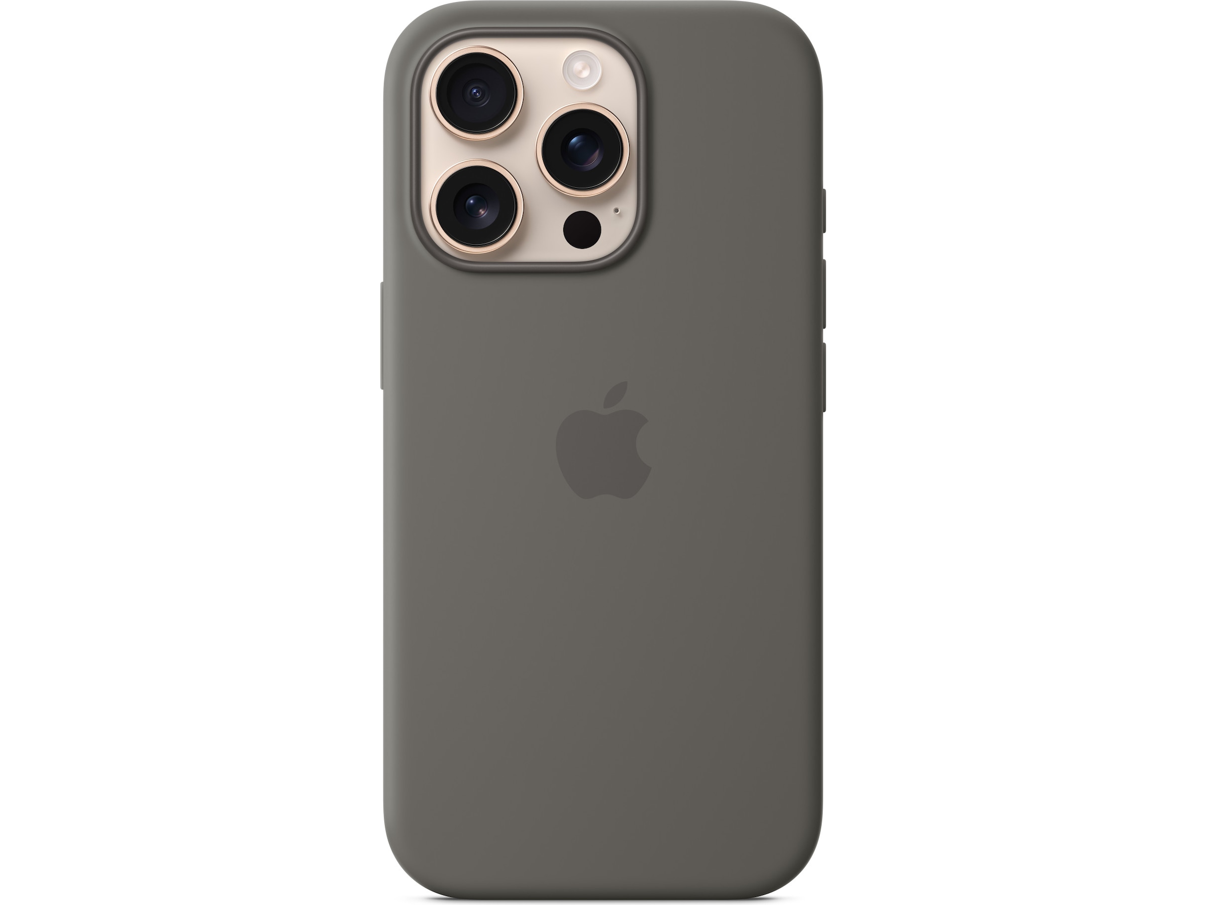 Apple iPhone 16 Pro Silikonskal (granitgrå) Skydd