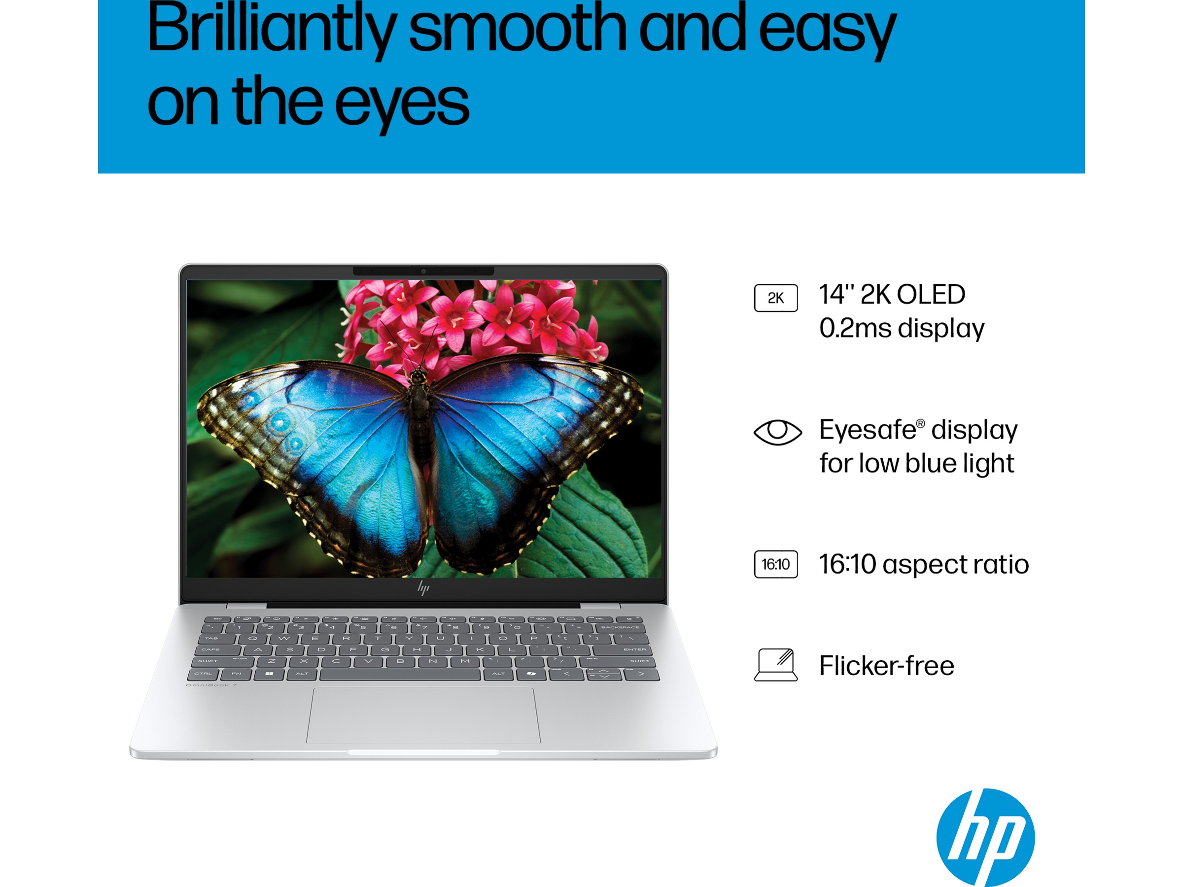 HP OmniBook 7 AI 14-fr0071no 14" 2K OLED Datorer - Bärbara / laptop