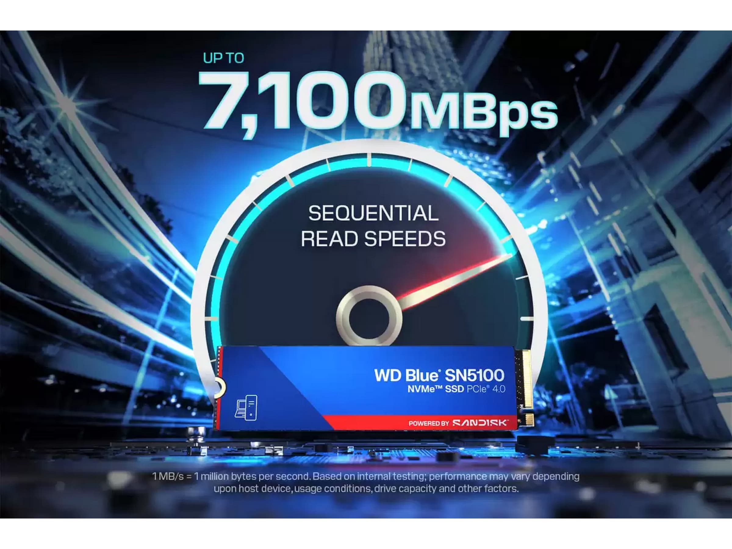 Sandisk WD Blue SN5100 NVMe SSD M.2 2TB SSD M.2
