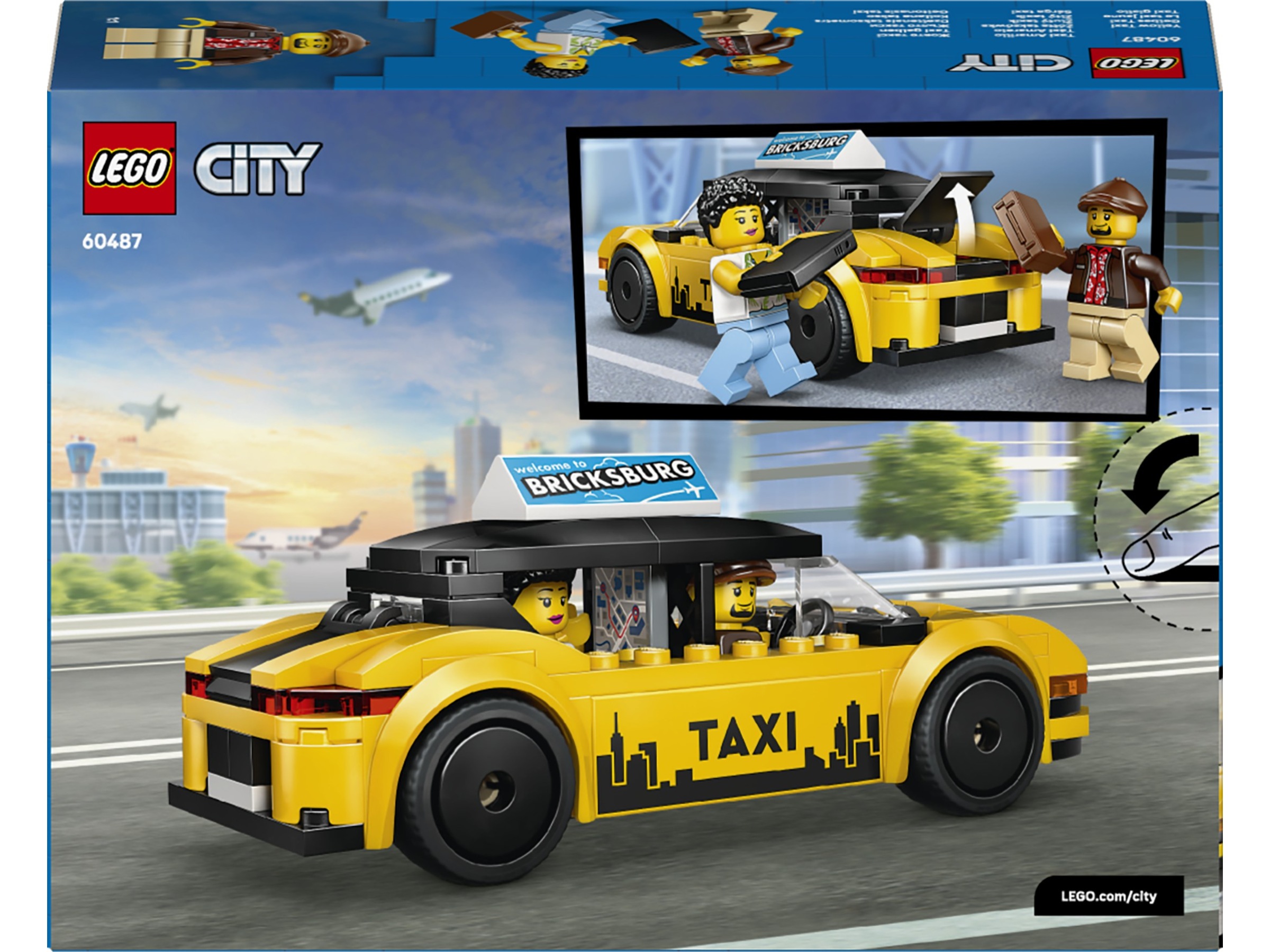LEGO City Great Vehicles Gul taxi 60487 LEGO