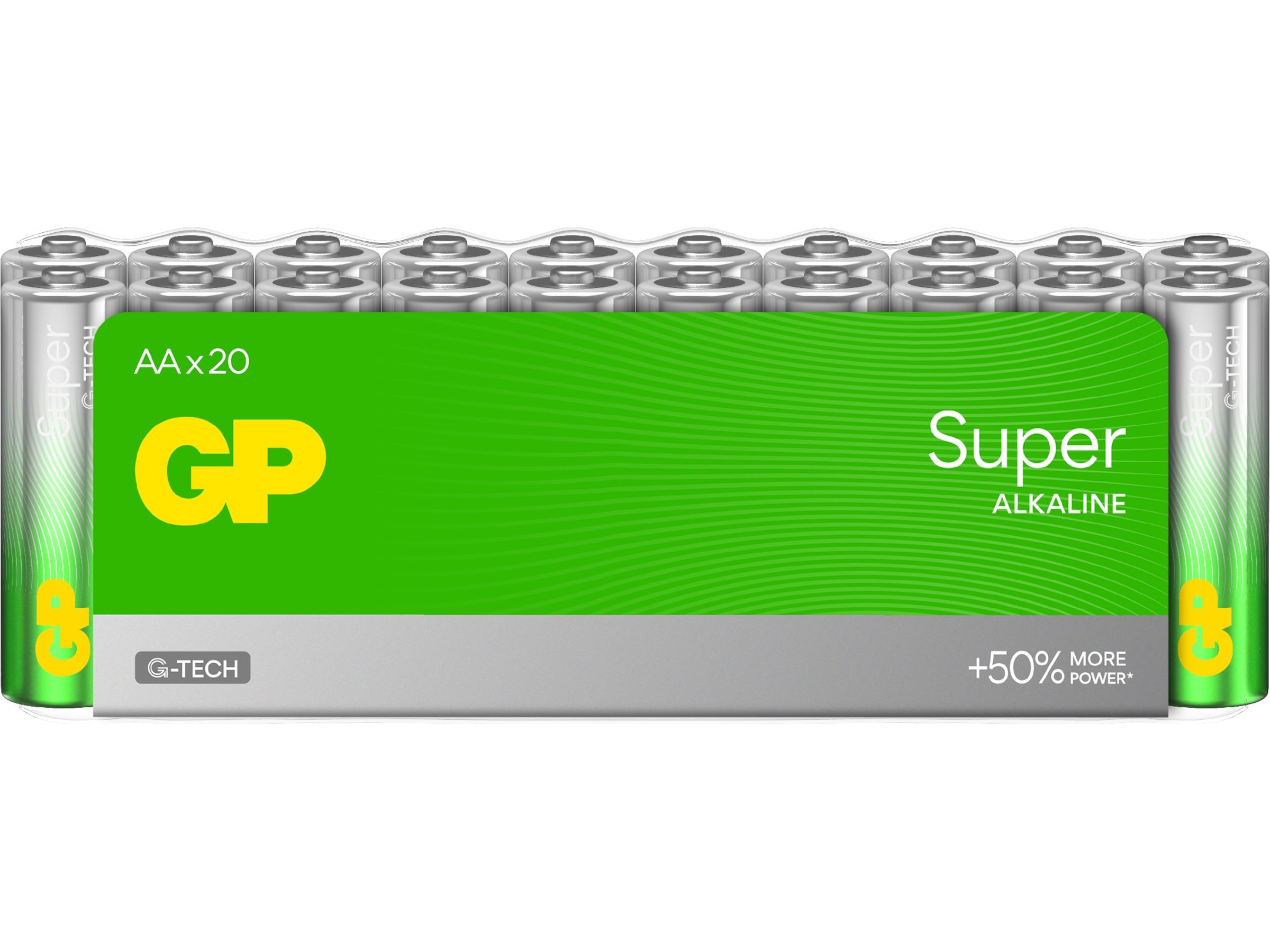 GP Super Alkaline AA/LR6 batteri, 20-pk Batterier för allmänt bruk