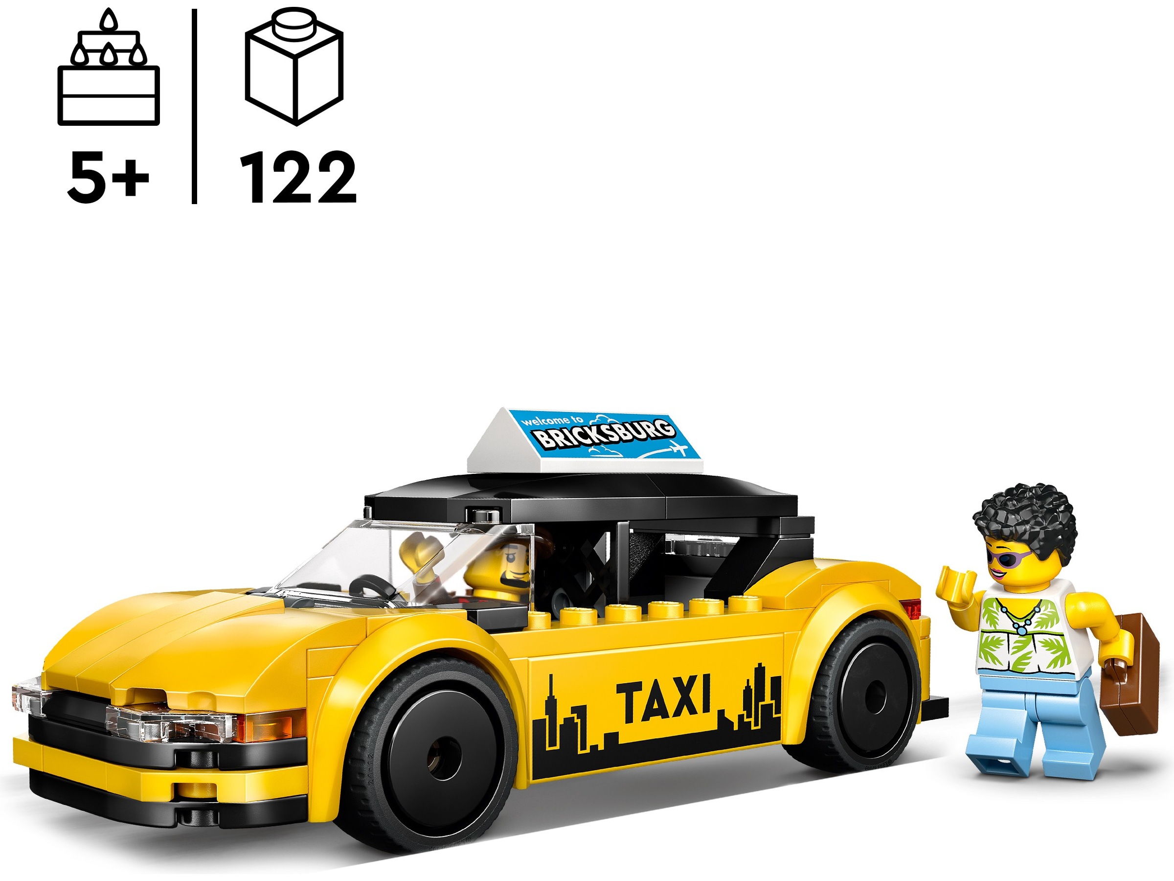 LEGO City Great Vehicles Gul taxi 60487 LEGO