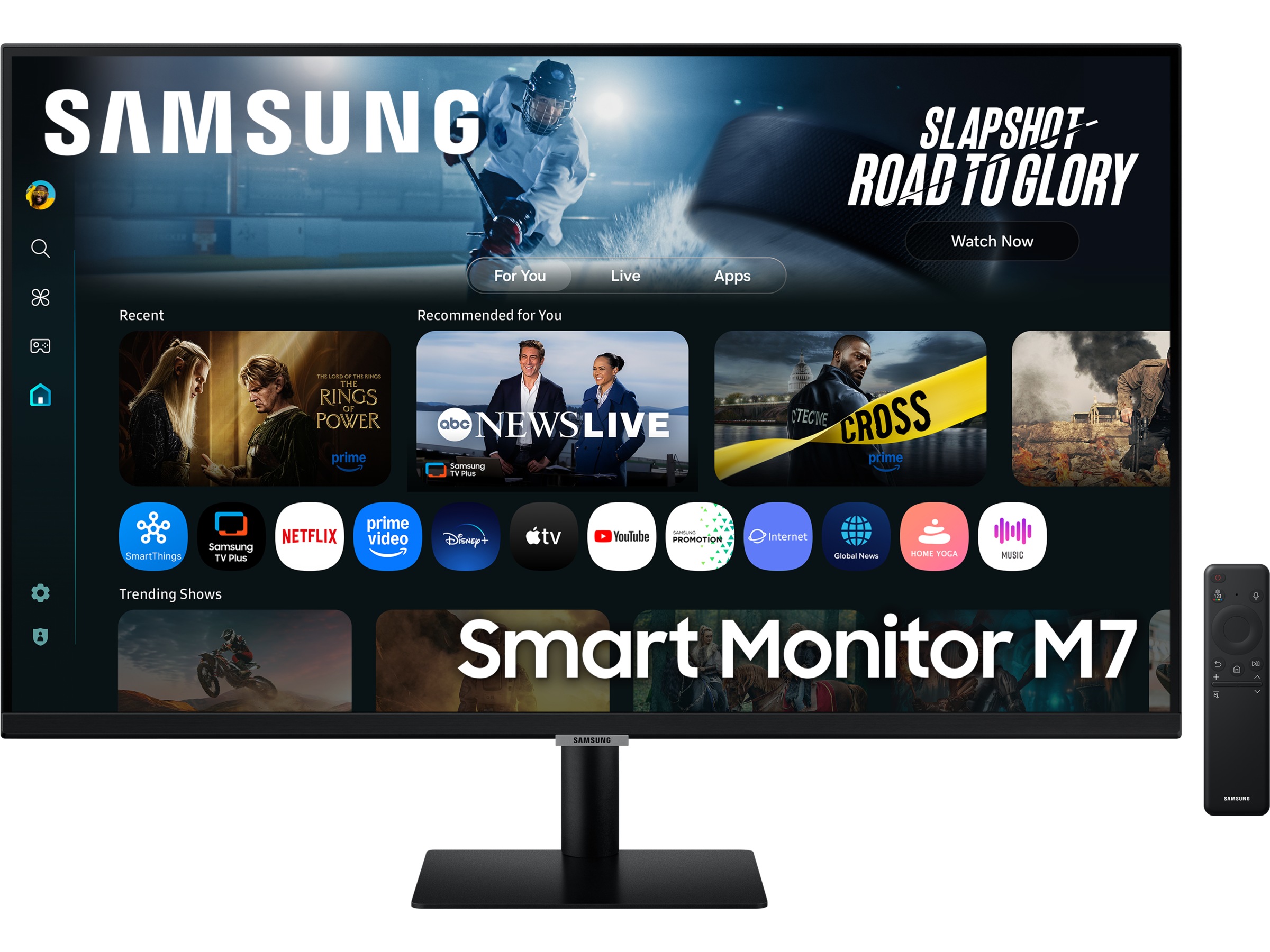 Samsung 32" 4K smart skärm M7 32FM702 (svart) Datorskärm