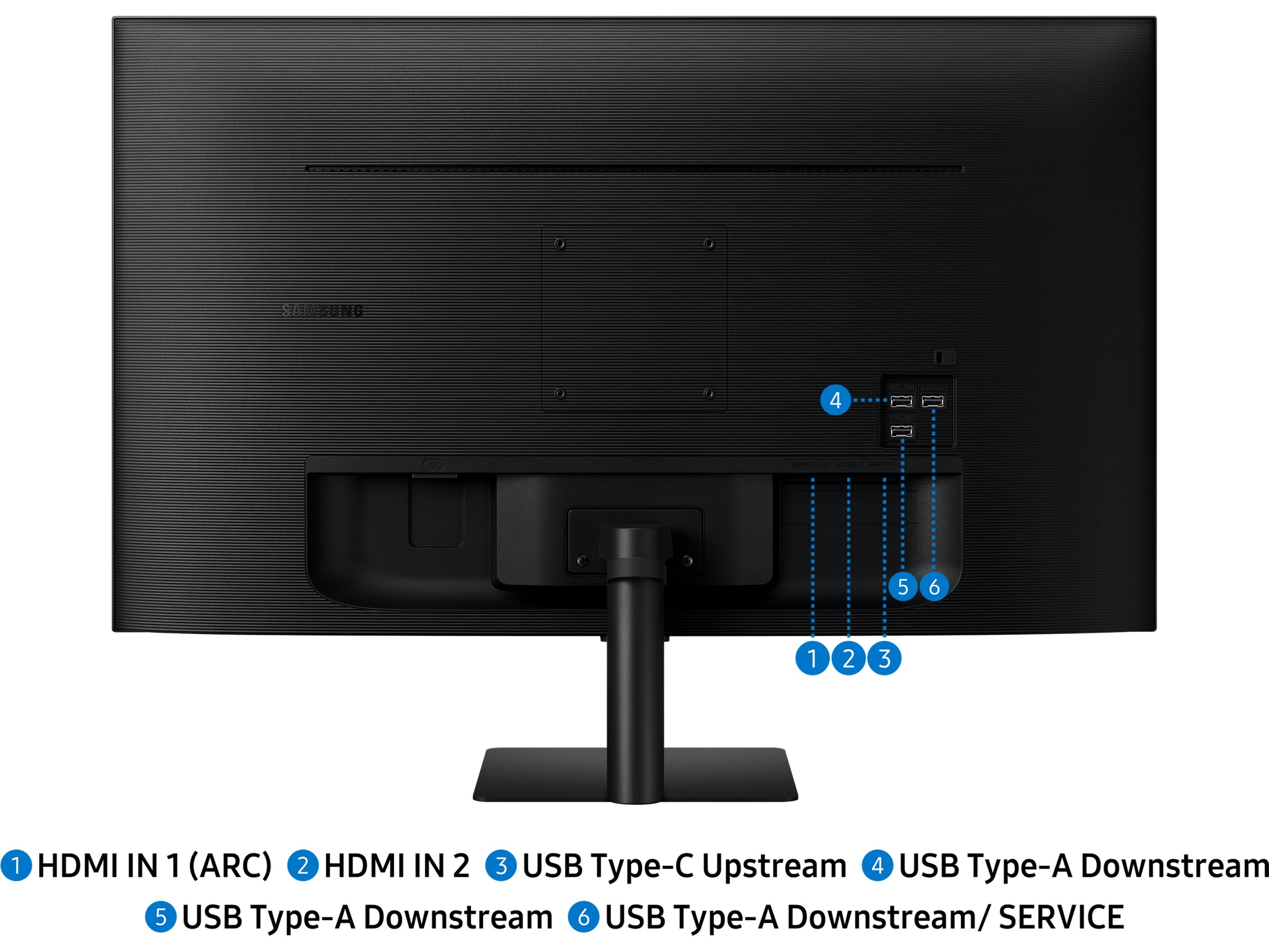 Samsung 32" 4K smart skärm M7 32FM702 (svart) Datorskärm
