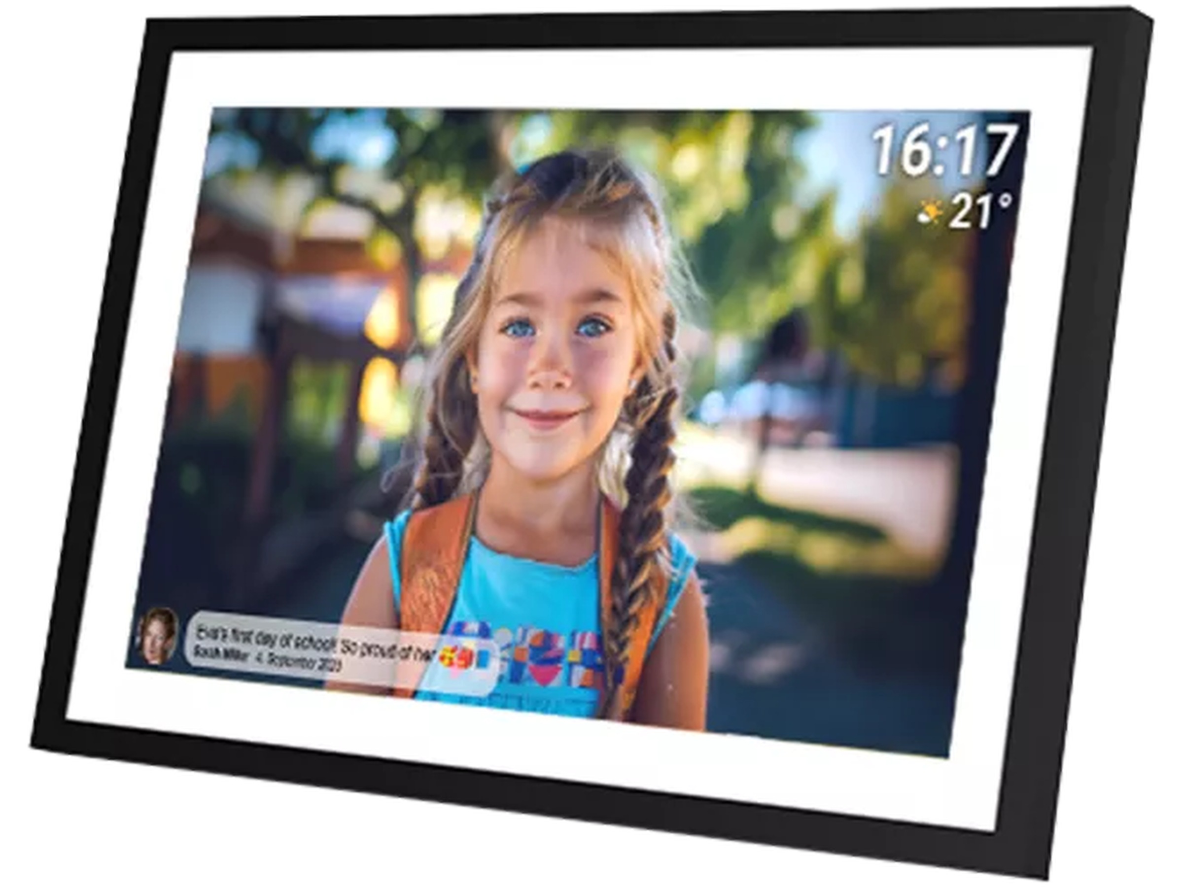 Denver PFF-1516 15,6" digital fotoram (svart/vit) TV-ram & tillbehör