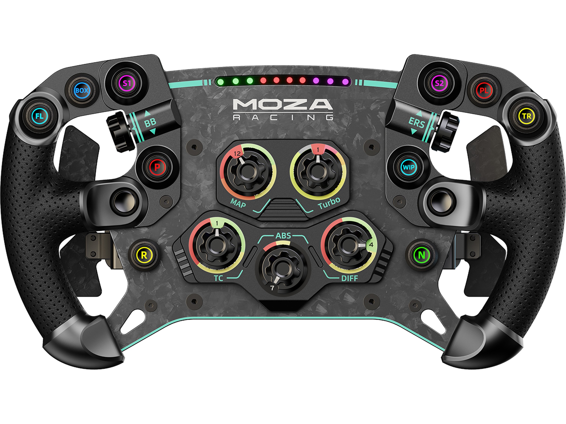 Moza Racing GS V2P Microfiber Leather GT Ratt 30cm Ratt & pedaler