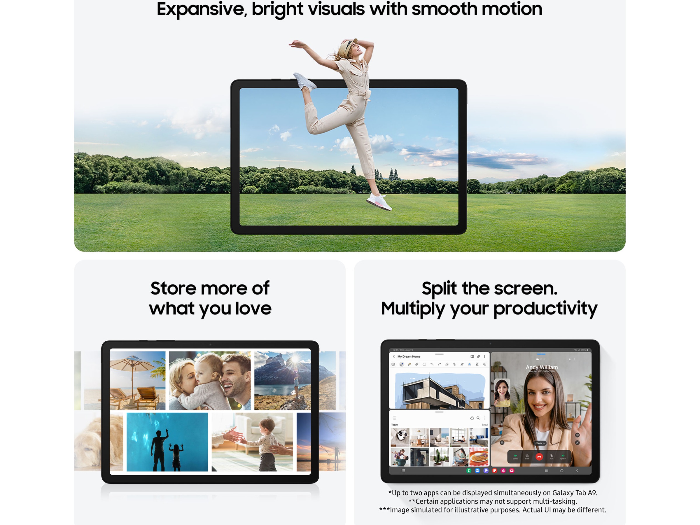 Samsung Galaxy Tab A9 4G (LTE) 64GB (navy) -B-Grade Demo övrigt i datorer