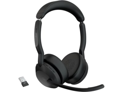 Jabra Evolve2 55 Link380a MS Stereo Headset trådlöst
