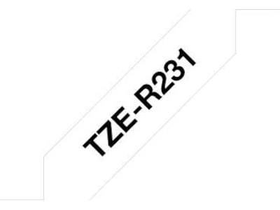 Brother Bandtejp 12mm Svart/Vitt Label-produkter