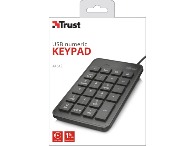 Trust Xalas USB numpad Tangentbord