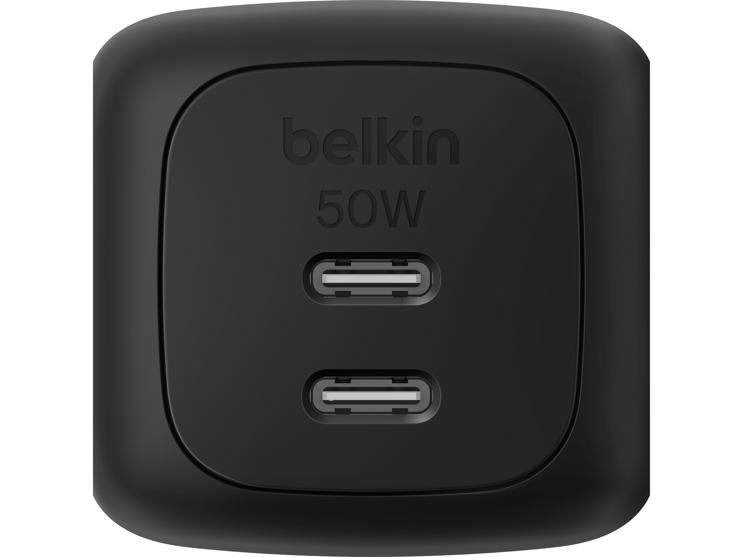 Belkin Dual USB-C PD GaN väggladdare (svart) Mobilladdare