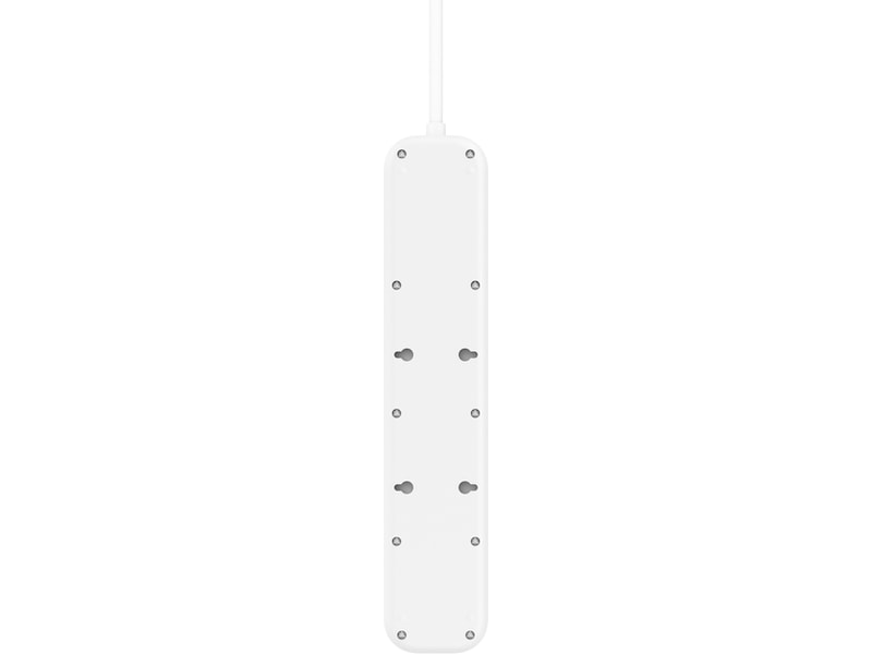 Belkin Strömförgrening 4x uttag och 2x USB 2m (vit) Överspänningsskydd