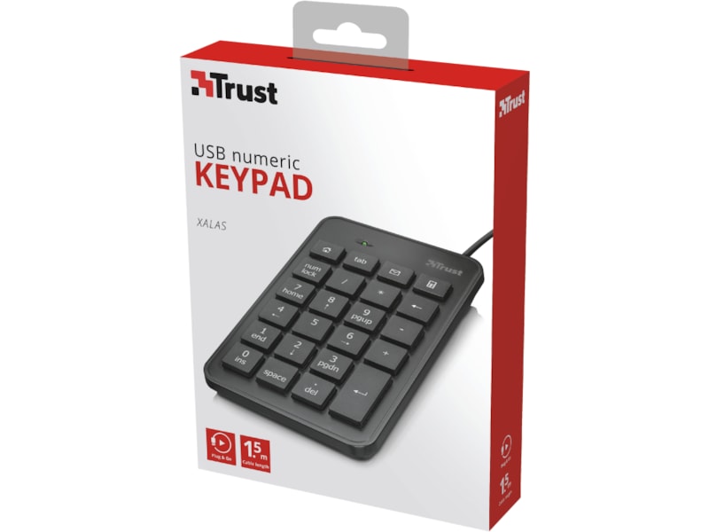 Trust Xalas USB numpad Tangentbord