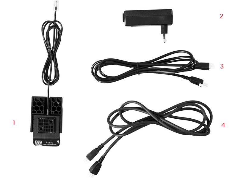 Kenson elektrisk underställ - vit Chassi / bordsben