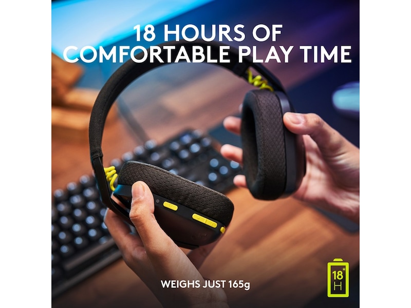 Logitech G435 LIGHTSPEED Trådlöst Gaming Headset (svart) Gamingheadset