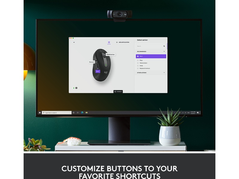 Logitech Signature M650 Large  trådlös mus grafitgrå Mus