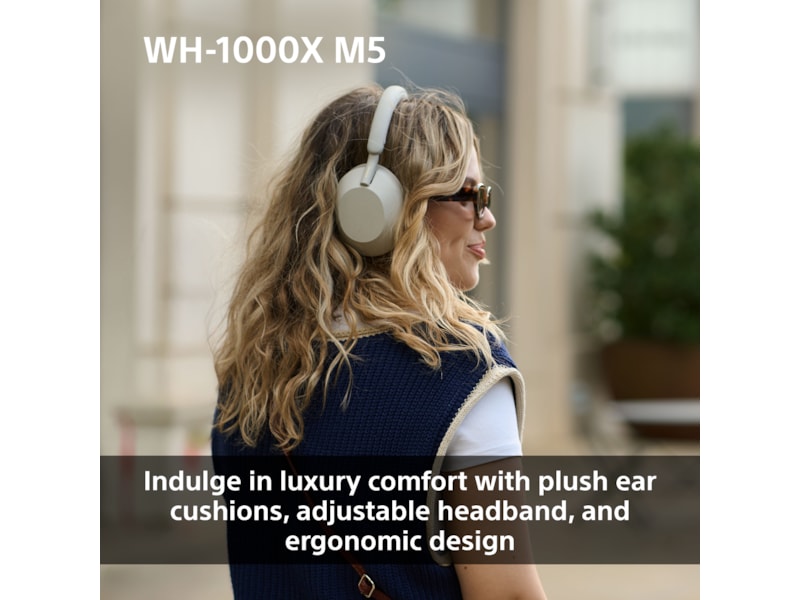 Sony WH-1000XM5 trådlösa hörlurar, Over-Ear (svart) Hörlurar