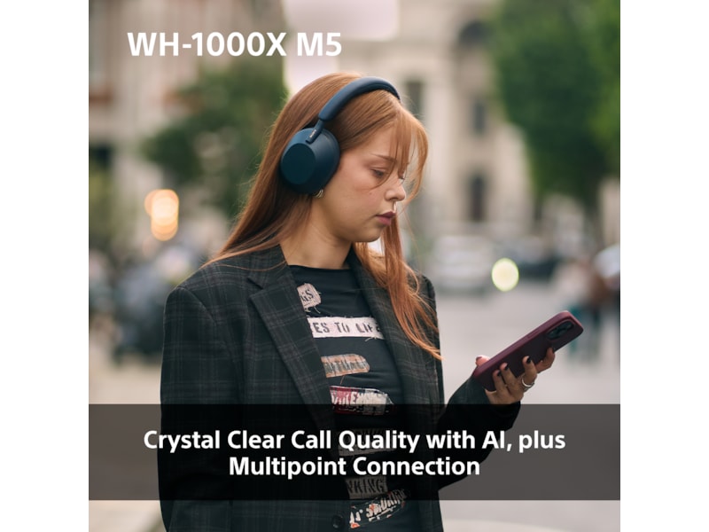 Sony WH-1000XM5 trådlösa hörlurar, Over-Ear (svart) Hörlurar