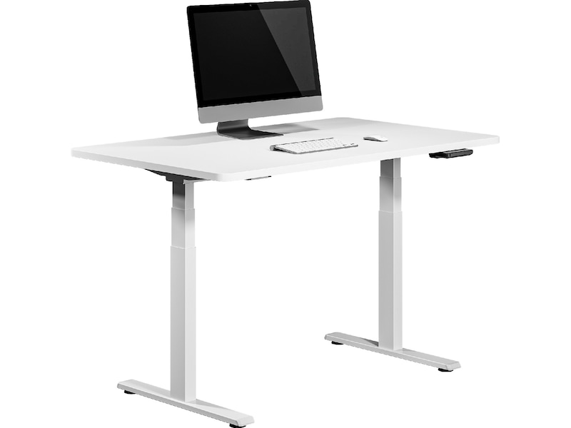 Ergonomiskt höj-/sänkbord 120cm (vit) Skrivbord