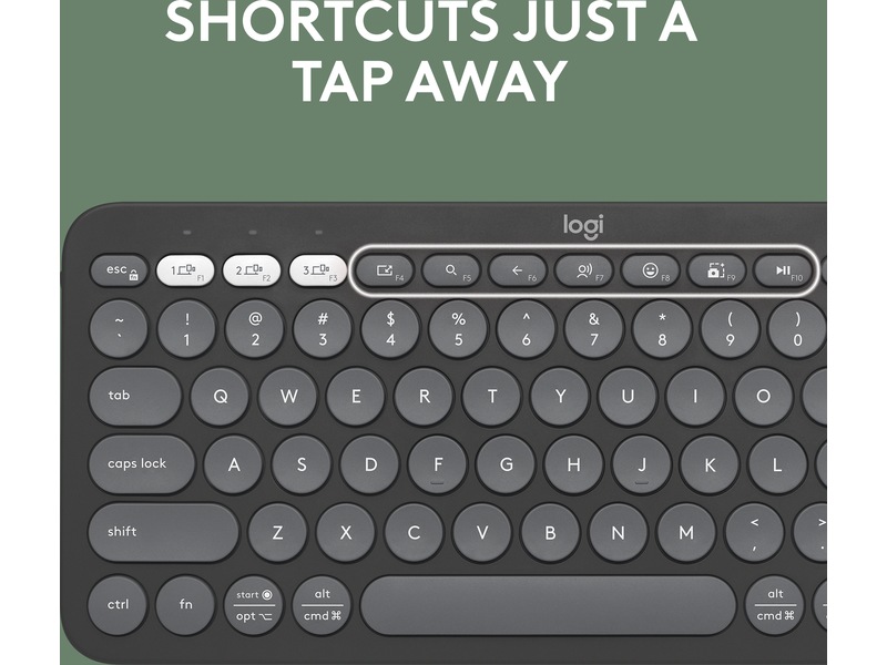 Pebble Keys 2 K380s (svart) Tangentbord