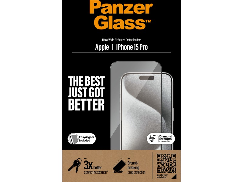 Panzerglass iPhone 15 Pro Skärmskydd Skärmskydd