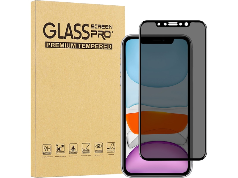 iiglo iPhone 11 3D Privacy Skärmskydd Skärmskydd