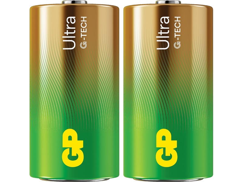 GP Ultra Alkaline C/LR14 batteri, 2-pk Batterier för allmänt bruk