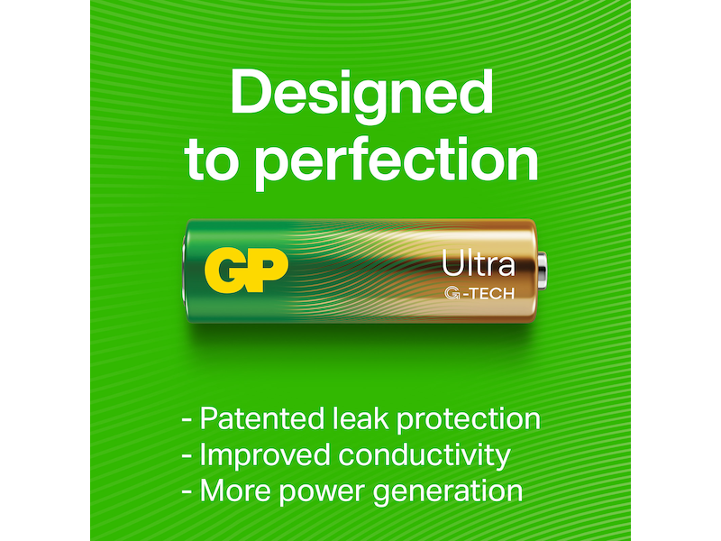 GP Ultra Alkaline C/LR14 batteri, 2-pk Batterier för allmänt bruk