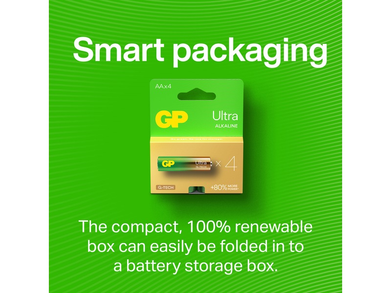 GP Ultra Alkaline C/LR14 batteri, 2-pk Batterier för allmänt bruk