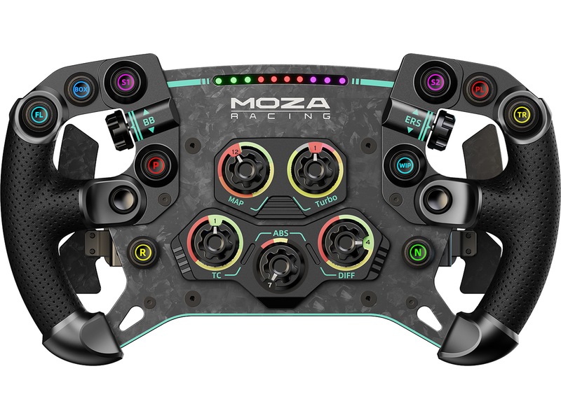 Moza Racing GS V2P Microfiber Leather GT Ratt 30cm Ratt & pedaler