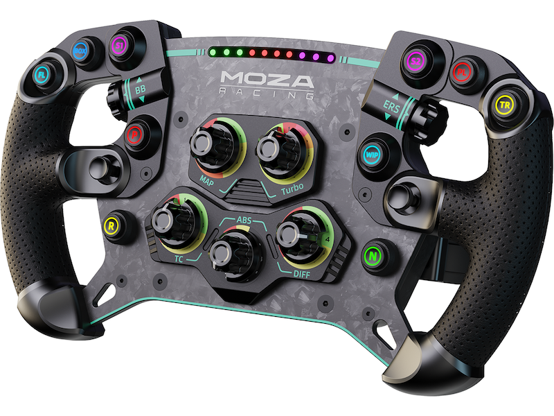 Moza Racing GS V2P Microfiber Leather GT Ratt 30cm Ratt & pedaler