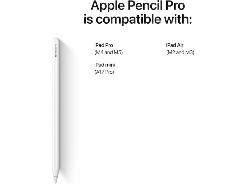 Apple Pencil Pro (vit) Tangentbord och pennor