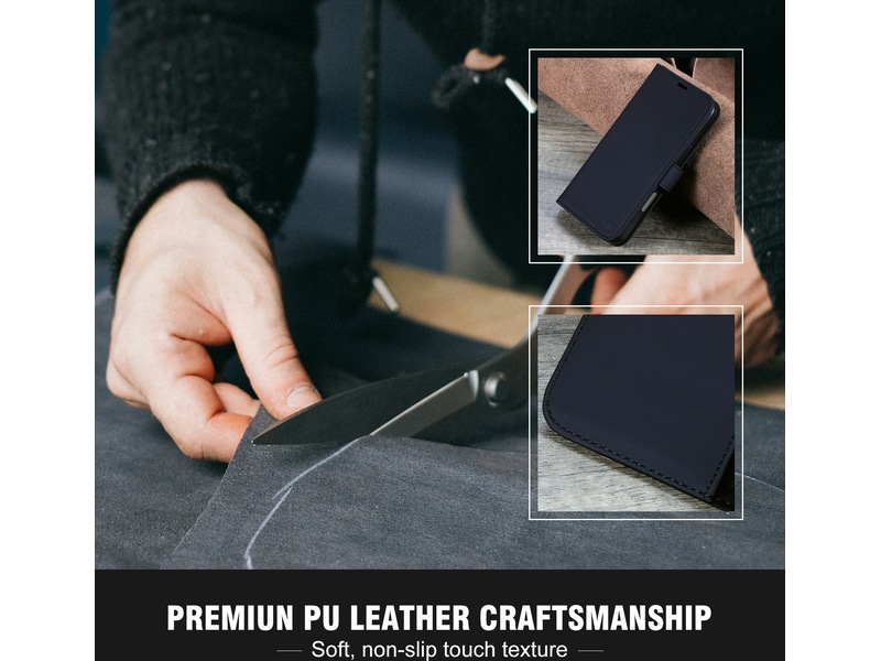 iiglo iPhone 16 Pro Max Plånboksfodral (svart) Skydd