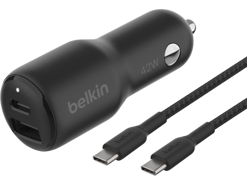 Belkin BoostCharge Dubbel billaddare på 42 W Mobilladdare