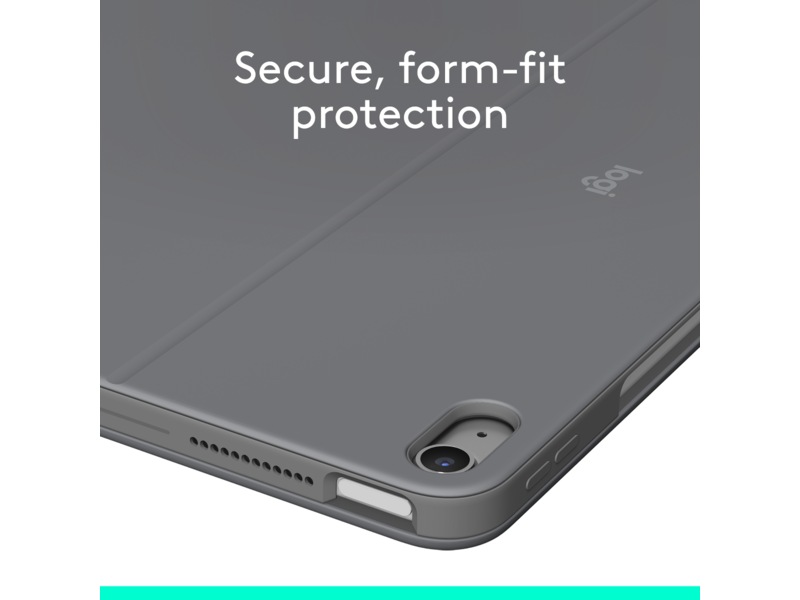 Logitech iPad Air 13" Combo Touch tangentbordsfodral (oxfordgrå) Tangentbord och pennor