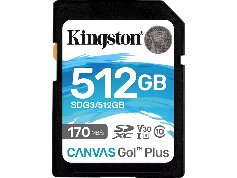 Kingston Canvas Go Plus SDXC 512GB Minneskort