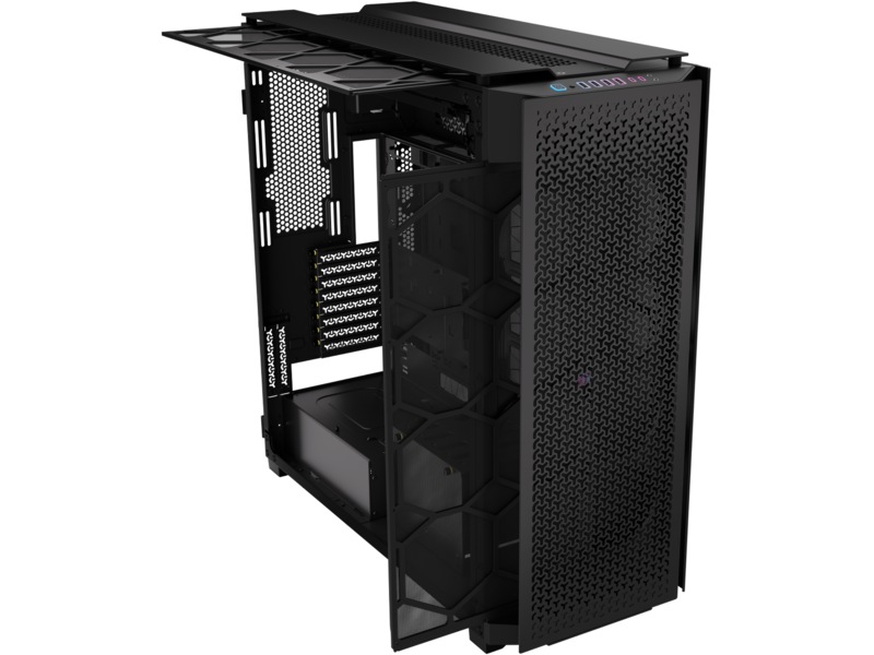 Corsair iCUE Link 9000D RGB Super Tower (svart) Big tower