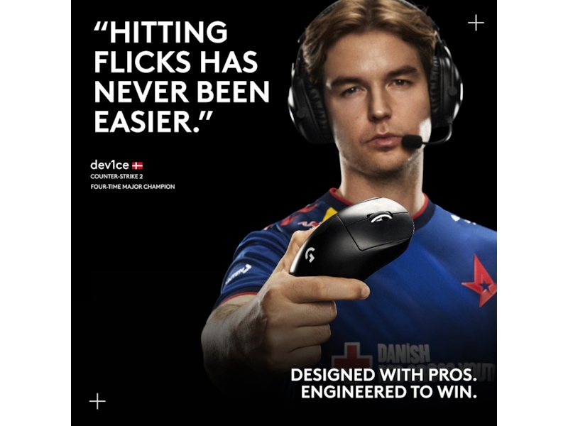 Logitech G Pro X Superlight 2 DEX trådlös gamingmus (vit) Gamingmus