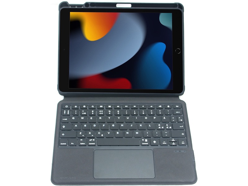 4smarts iPad Air 11" 2-i-1 Tangentbordfodral (grå) Tangentbord och pennor