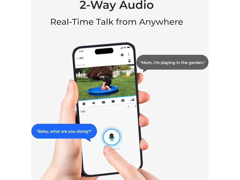 Reolink Argus 3 Pro Smart 2K wireless övervakningskamera utomhus Övervakningskamera