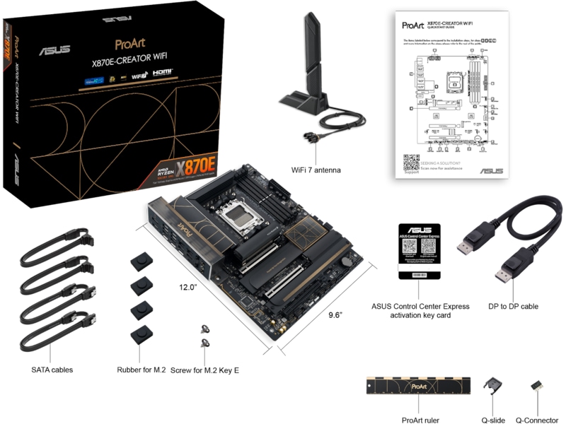 ASUS ProArt X870E-CREATOR WIFI Moderkort AMD Socket