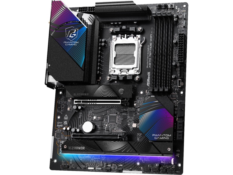 ASRock X870 Phantom Gaming Riptide WiFi Moderkort AMD Socket