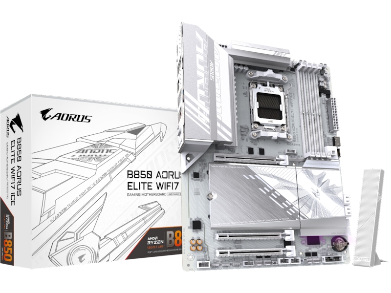 Gigabyte B850 AORUS ELITE WF7 ICE Moderkort AMD Socket