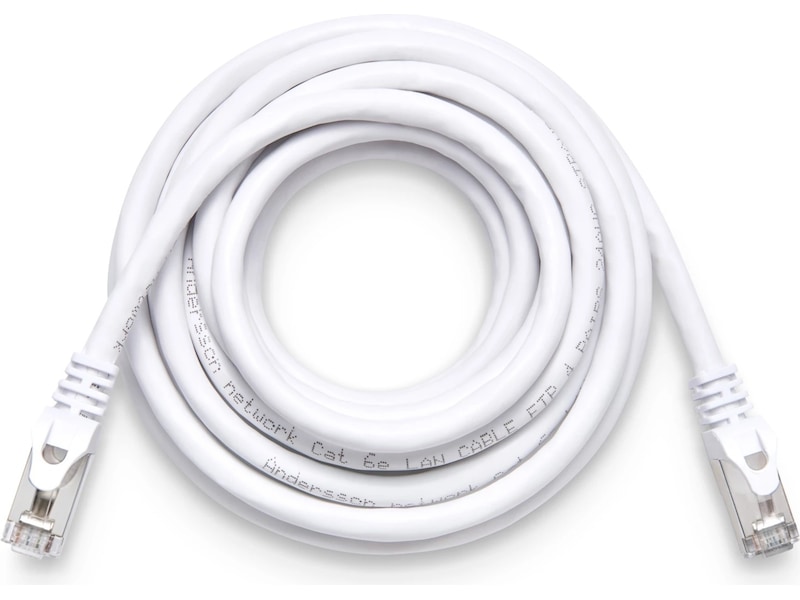 Nätverkskabel CAT6e 5m (vit) Nätverkskablar
