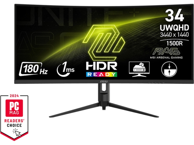 MSI 34" curved gamingskärm MAG 342CQR E2 Datorskärm