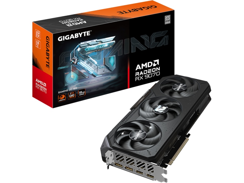 Gigabyte AMD Radeon RX 9070 Gaming OC Grafikkort