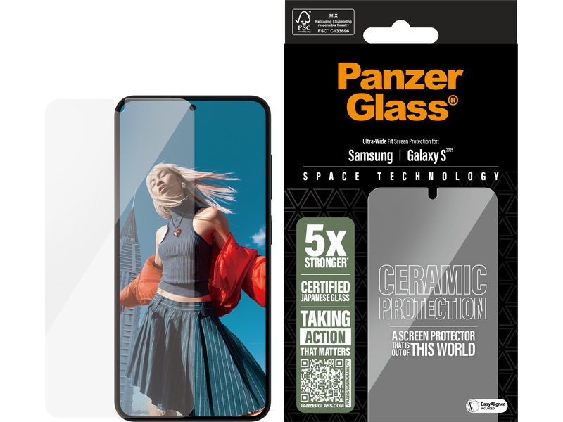 PanzerGlass Galaxy S25 Ceramic skärmskydd Skärmskydd