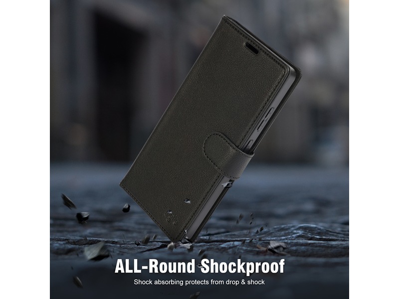 iiglo Galaxy S25 Ultra 2-i-1 Plånboksfodral (svart) Skydd